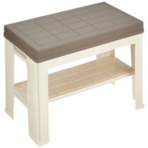 9個セット 玄関ベンチチェア/シューズラック 収納付き 日本製