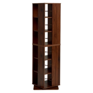 ブックシェルフ 本棚 約 タワー型 回転コミックラック リビング ダイニング 代引不可