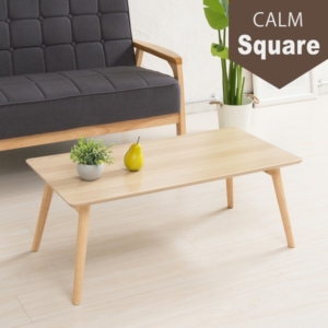 2個セット カームテーブル スクエア（） 幅90cm 机 木製 折り畳み ローテーブル 折れ脚 ナチュラル ワイド 幅広 センターテーブル 北欧 業務用 完成品 CAM-100