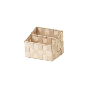 (まとめ) PP編み リモコンラック/収納ケース 高さ12.5cm(背面の高さ15cm) 60個セット