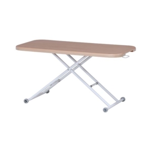 昇降式テーブル ~1270 奥行600 高さ120~700mm ガス式 ワイド 無段階高さ調節 キャスター付 リビング 代引不可