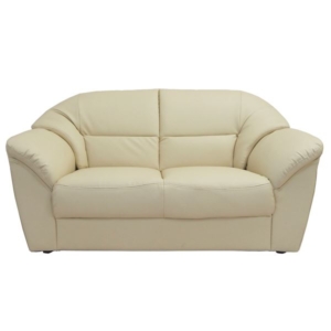 リビングソファー 幅136cm 木製構造 合皮/合成皮革張地 脚付き ダイニング 店舗 お店 代引不可