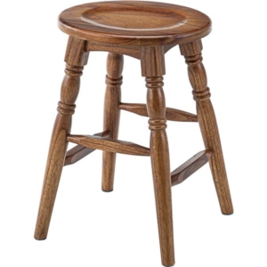 スツール 幅33cm 奥行32cm 高さ45cm 2脚セット オーバル形 木製 リビング ダイニング