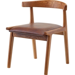 ダイニングチェア パーソナルチェア ブラウン 2脚セット 木製 リビング 在宅ワーク 店舗 インテリア家具