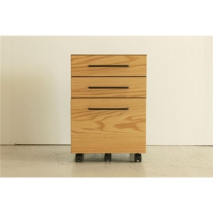 サイドチェスト/袖机 3段 ガトーII キャスター付き 『ハウタ』 組立品 書斎 オフィス 代引不可