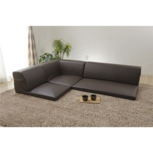 コーナーソファー 3点セット ＋2人掛け＋コーナーソファ PVC 2P：幅98cm ウレタンフォーム 日本製 代引不可