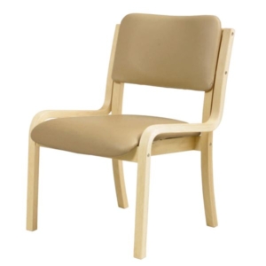 ダイニングチェア/食卓椅子 肘なし 幅535mm 合皮/合成皮革 スタッ可 リビング 組立品 代引不可