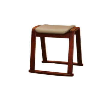 木製 スツール/ 幅460mm 合皮/合成皮革 リビング ダイニング 完成品 代引不可