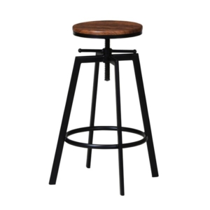 カウンター/ハイスツール 円形 幅500 奥行500 高さ615~755mm スチールフレーム 回転式 完成品 代引不可