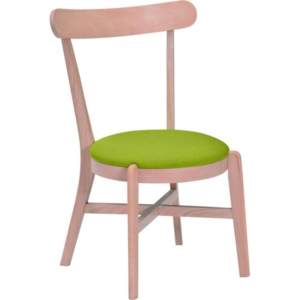 ダイニングチェア 食卓椅子 ファブリック 木製 /グリーン NA/GN 2脚組 完成品 代引不可