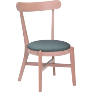 ダイニングチェア 食卓椅子 ファブリック 木製 /グレー NA/GY 2脚組 完成品 代引不可