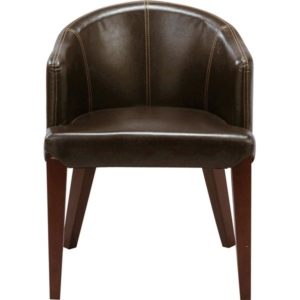 ダイニングチェア パーソナルチェア 肘付き 木製 ソフトレザー リビング 在宅ワーク 店舗 インテリア家具