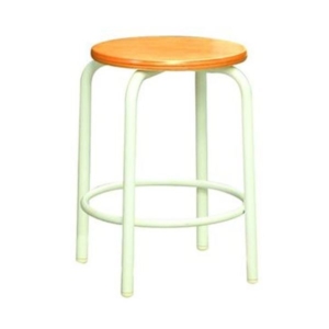 スツール オットマン 幅33.5cm ナチュラル ミルキー 内リング付き スタッ スチール 日本製 1脚販売 リビング 代引不可