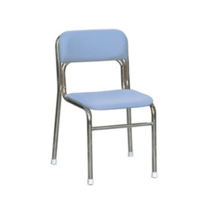 スタッチェア 幅45cm クロムメッキ 重さ4.5kg 軽量 日本製 防汚 スチール 完成品 1脚販売 リビング 在宅ワーク 代引不可