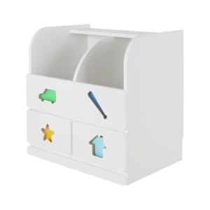 子供用 収納棚/玩具収納 男の子用 日本製 引き出し付き 耐久性 『おかたづけしたくなるおもちゃ箱』 完成品 代引不可