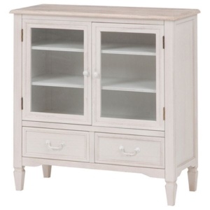 キャビネット 収納棚 木製 引き出し収納 脚付き 扉収納 アンティーク調 ブロカントシリーズ リビング 代引不可