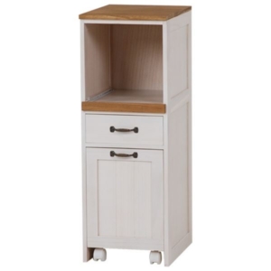 キッチンワゴン キッチン収納 約 木製 引き出し 1口コンセント キャスター付き カントリー調 代引不可