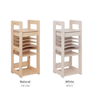 ランドセルラック/子供部屋収納 木製 フック付き 『天然木ジュニアシリーズ』 組立品 代引不可