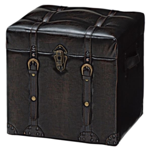 収納付き 幅40cm トランク型 合皮 チェスターシリーズ ボックススツール インテリア家具 リビング 代引不可