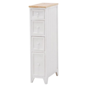 収納棚 アンティーク調 ナチュラル 木製 桐 脚付き 引き出し付き スリムチェスト 完成品 リビング 代引不可