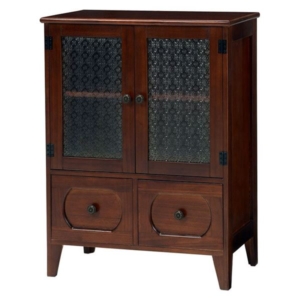 レトロ風 キャビネット/収納棚 木製 引き出し 扉収納 脚付き リビング ベッドルーム 代引不可