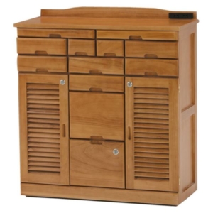 桐製 FAX台/電話台 木製 引き出し付き リビング ダイニング 廊下 玄関 代引不可