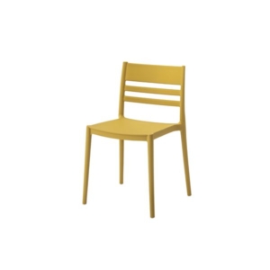 スタッチェア パーソナルチェア 幅52cm イエロー 軽量 移動便利 お手入れ簡単 リビング ダイニング