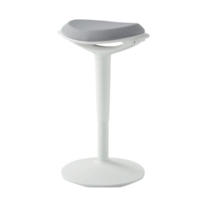 YAMAZEN ポールスタイル昇降チェア ライトグレー/ HPSC-55（GY/WH） 1脚 組立品