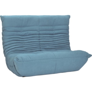 ソファ リクライニングソファー 座椅子 幅134cm ファブリック スチール ウレタン BU 完成品 代引不可