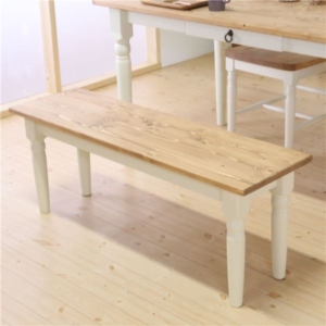 北欧風 ダイニングベンチ 42cm 木製 パイン材 オイル塗装/水性塗料塗装 組立品 リビング