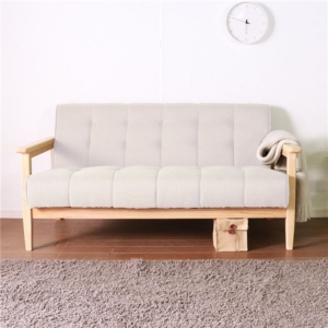 レトロ ソファー 135 73 70(40)cm 木製 肘付き 脚付き 組立品 リビング ダイニング