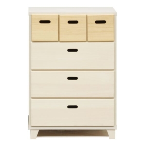 チェスト タンス 4段 ナチュラル 日本製 木製 オイル塗装仕上げ 脚付き ベッドルーム 寝室 リビング 完成品