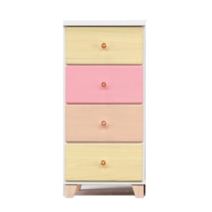 スリムチェスト タンス 4段 系 日本製 木製 桐材 引出し収納 子供部屋 ベッドルーム 寝室 リビング 完成品