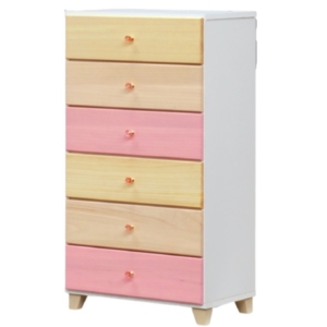 ハイチェスト タンス 6段 系 日本製 木製 桐材 引出し収納 子供部屋 ベッドルーム 寝室 リビング 完成品