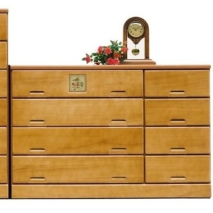 ローチェスト タンス 日本製 木製 桐材 引出し収納 子供部屋 ベッドルーム 寝室 リビング 完成品