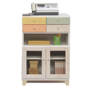 キャビネット 収納棚 マルチカラー 日本製 木製 扉収納 脚付き ベッドルーム 寝室 リビング 完成品