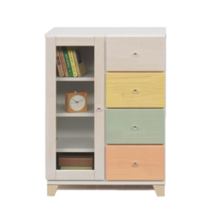 ファックス台 リビング収納 マルチカラー 日本製 木製 キャビネット ダイニング 玄関 廊下 完成品