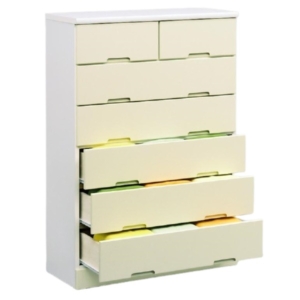 ハイチェスト タンス レモン 日本製 引き出しスライドレール ベッドルーム 寝室 リビング 完成品