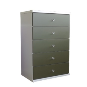 チェスト タンス 幅59.5cm 5段 スライドレール付き 日本製 ベッドルーム 寝室 リビング 完成品