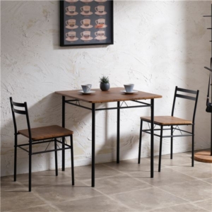 ダイニング3点セット （） ダイニングセット ダイニングテーブル ダイニングチェア ビンテージ調 おしゃれ 組立品 代引不可