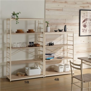 フリーラック5段 () ラック シェルフ 本棚 書棚 棚 可動棚 おしゃれ 組立品 代引不可