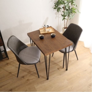 ダイニング 3点セット ウォールナット ダイニングテーブル ダイニングチェア ヴィンテージテイスト 組立品 代引不可