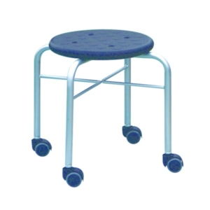 スツール 幅39cm 1脚販売 キャスター付 スチールパイプ 日本製 座ったまま作業できる ワーキャスター 完成品 作業 掃除 代引不可