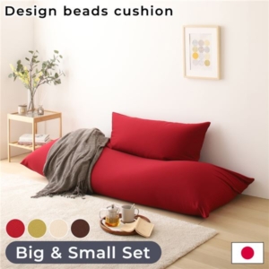 ビーズクッション ソファ スモール ビッグ セット 日本製 リラックス 軽量 ゆったり ジャンボ クッション 一人掛け スムース 生地