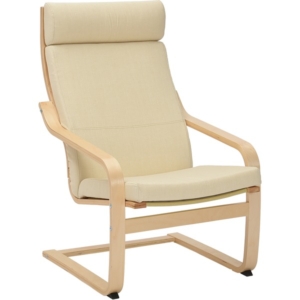 パーソナルチェア 幅60cm ファブリック 木製 曲木フレーム IV 組立品 代引不可