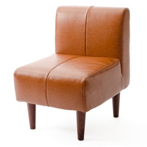 ダイニング ソファー 約幅50cm 合皮 スチールパイプ ポケットコイル 脚付き 組立品 リビング 代引不可