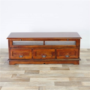 木製 テレビボード/テレビ台 材 ガラス扉 完成品 代引不可