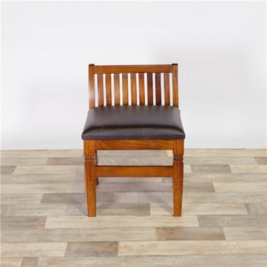 木製 ダイニングチェア/食卓椅子 幅45cm 奥行51cm 高さ63cm 材 PVC 合成皮革 合皮 完成品 代引不可