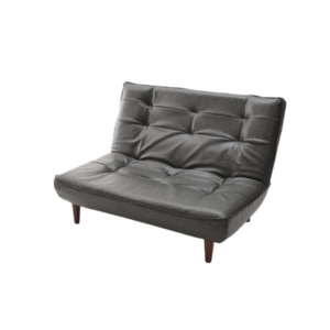 ハイバック ソファー 幅112cm PVC生地 合皮 リクライニング スチールパイプ ポケットコイルスプリング 日本製 代引不可