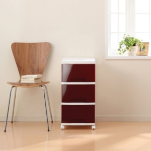 衣類収納 タンス 3段 日本製 キャスター付き 引き出し UGS ルーム チェスト リビング 収納家具 組立品